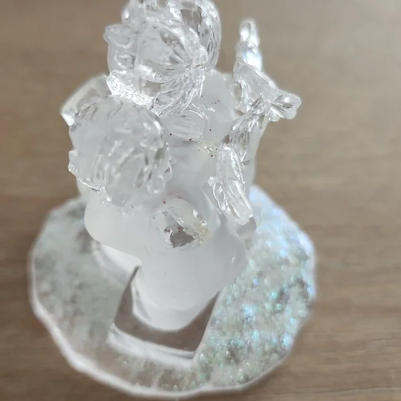 Frosted Acrylic Cherub Carolers Ornament - Picture 7 of 8